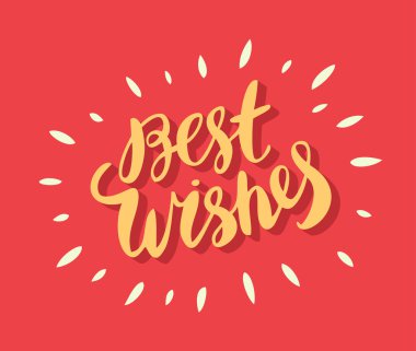 En İyi Dileklerimle. El yazı.