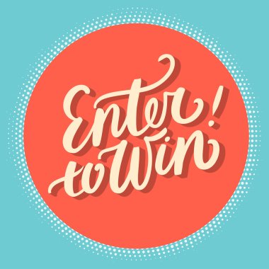 Enter to win! clipart