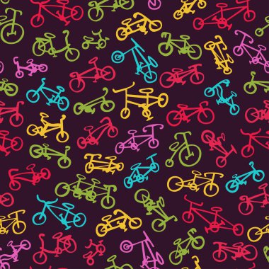 Bisiklet arka plan. Bisiklet ile Seamless Modeli.
