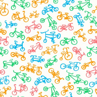 Bisiklet arka plan. Bisiklet ile Seamless Modeli.