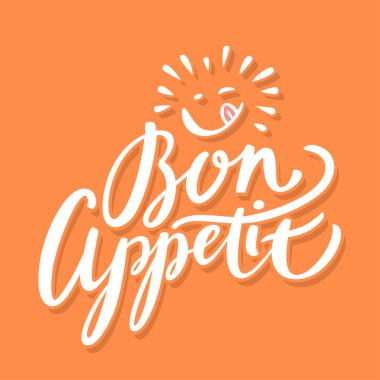 Afiyet olsun. El yazı.