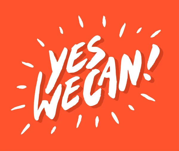 Oui, nous pouvons. ! — Image vectorielle