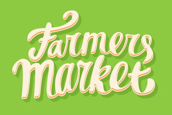 Farmers market sign. — Stock Vector