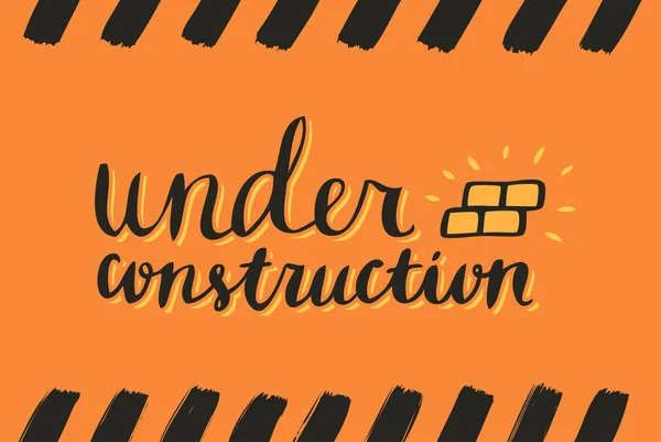 Under construction sign — Stock Vector