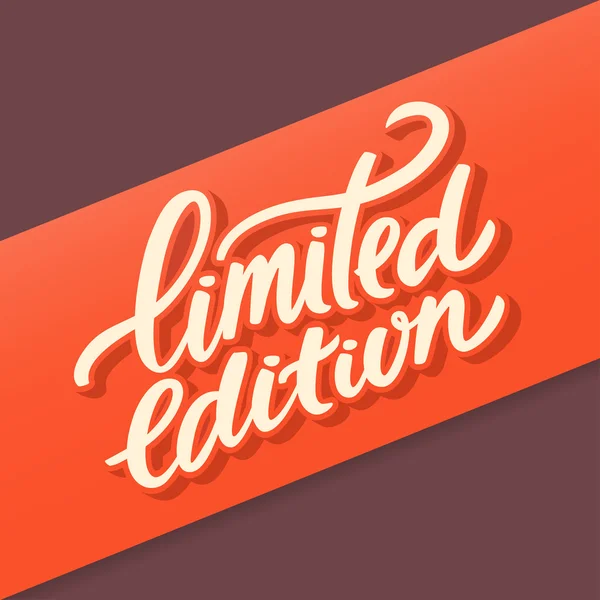 Limited edition text — Stock Vector