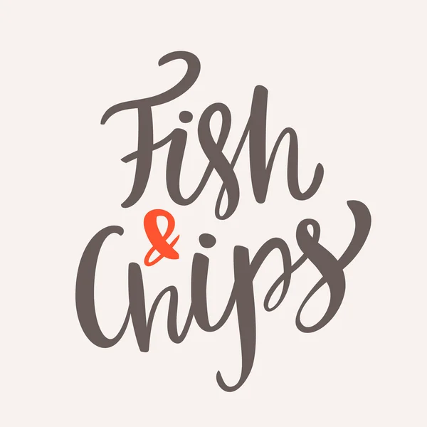 Logo fish and chips — Vettoriale Stock