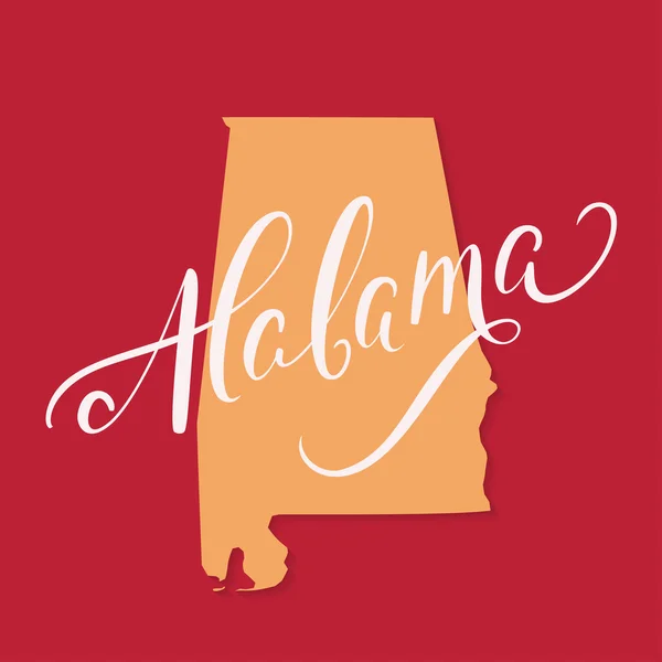 Stato dell'Alabama. Letteratura — Vettoriale Stock