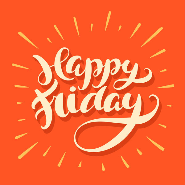 Happy Friday banner — Stock Vector