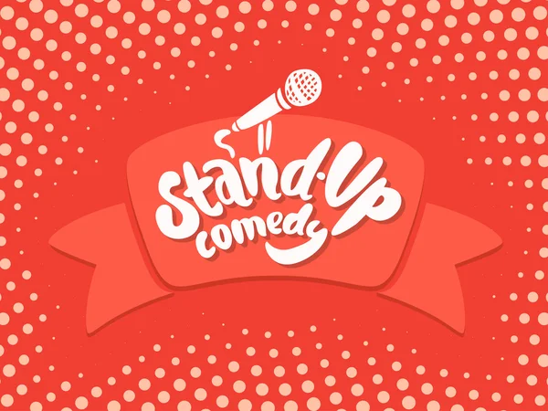 Stand up comedy background — Stock Vector