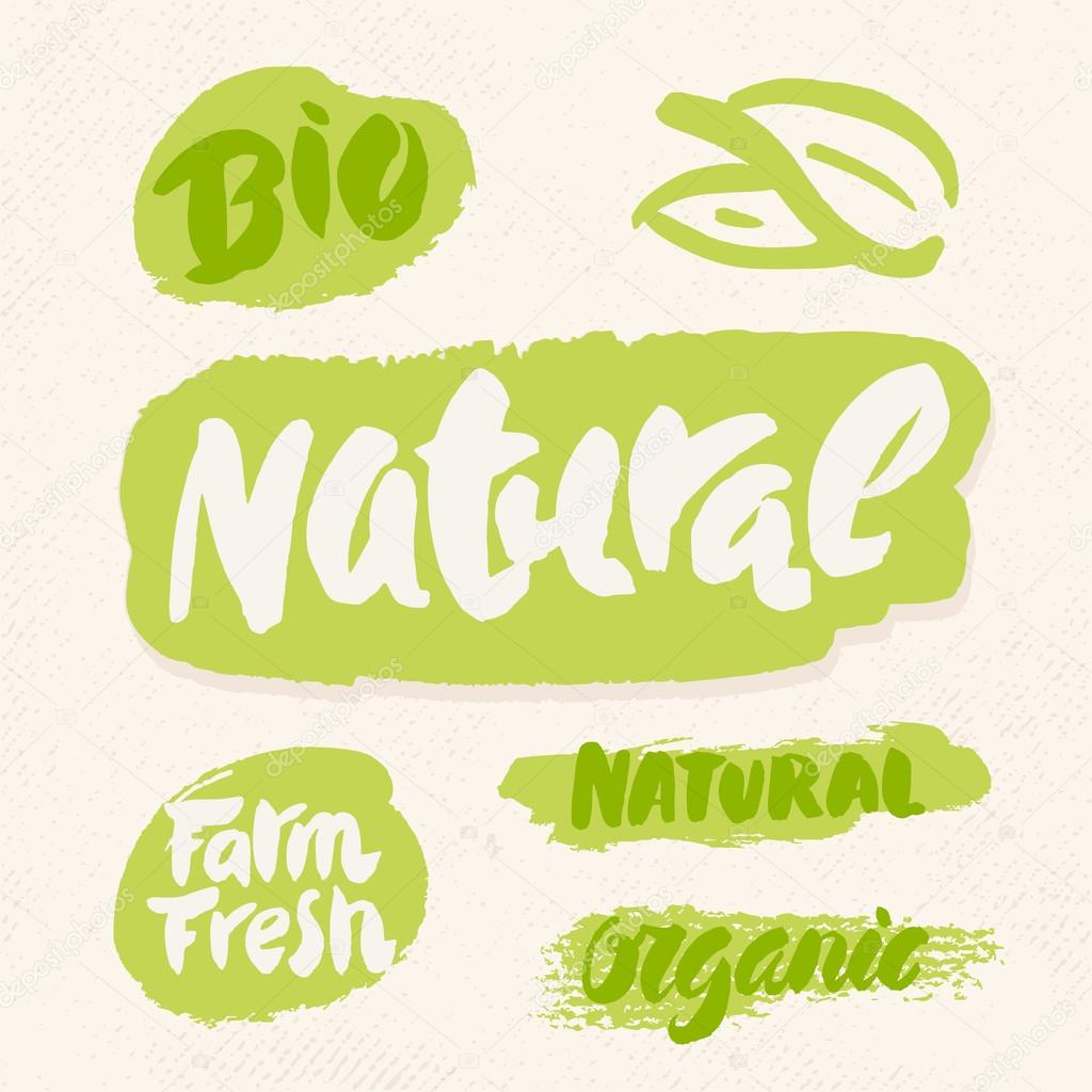 Organic, natural, bio, eco and farm fresh
