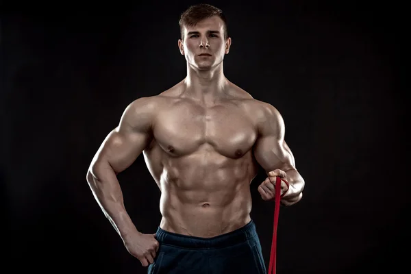 Young athletic man exercising — Stock Photo, Image
