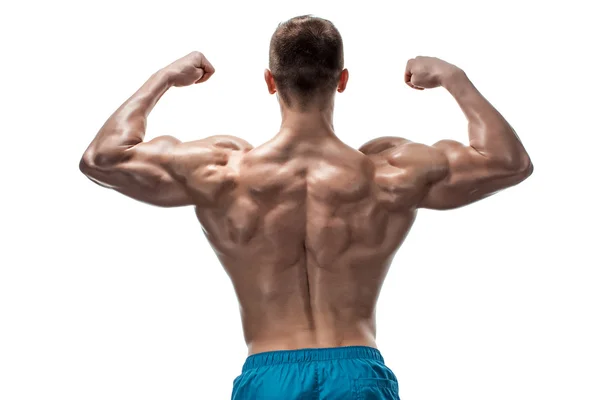 Imagem do homem muscular posando em estúdio — Fotografia de Stock