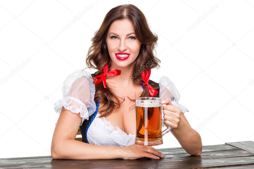 Final, oktoberfest beer girl cleavage above Oktoberfest beer girl cleavage