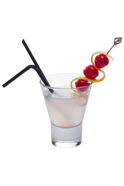 REFRESHING FRUITY ALCOHOLIC COCTAIL "Gin Fizz" — Stock Photo, Image