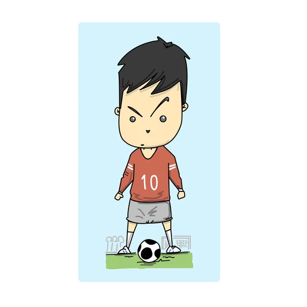 Man voetballen — Stockvector