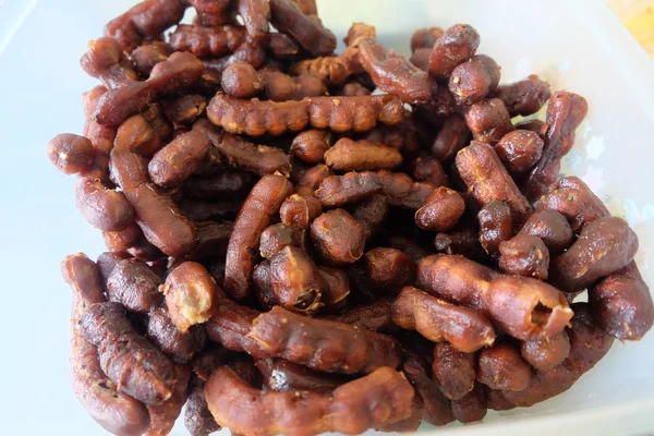 Doce tamarindo alimentos de frutas — Fotografia de Stock