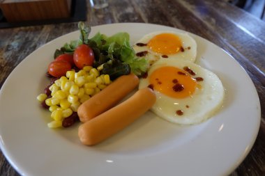 Amerikan kahvaltı gıda