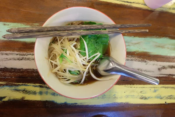 Boat noodles food — Stock Photo, Image