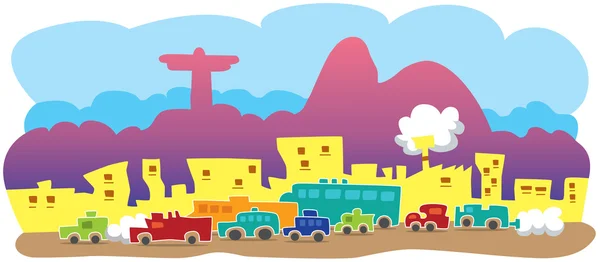 Rio de Janeiro bölgesindeki trafik