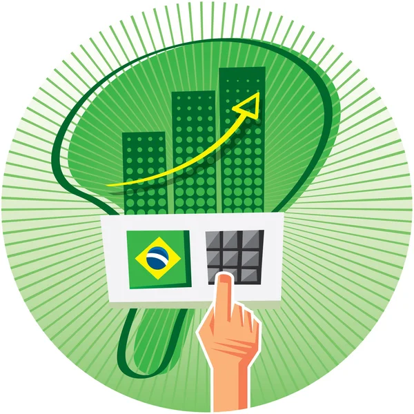 Eleições no Brasil — Vetor de Stock