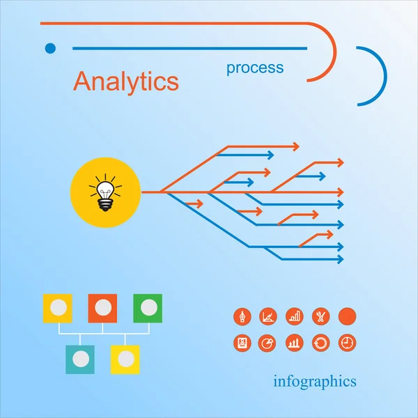Data analysis flat line illustration — Stock Vector © bloomua #79003756