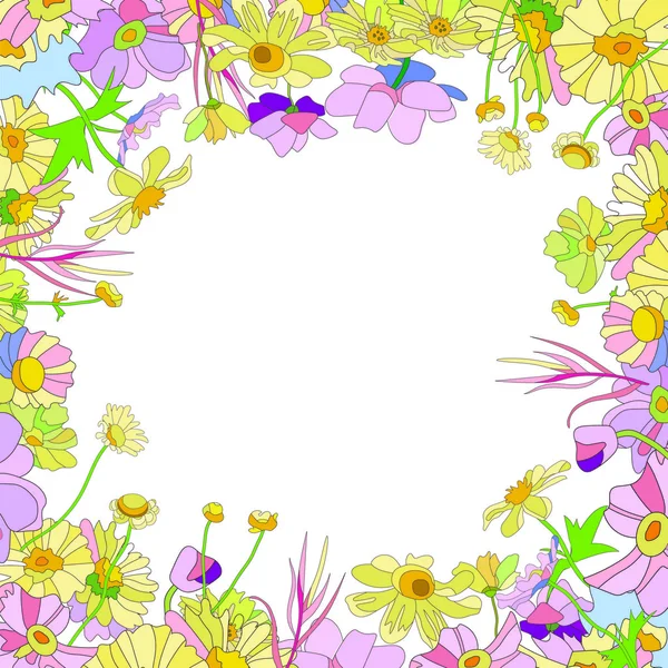 Floral greeting card, congratulations