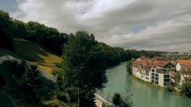 Eski şehir Bern İsviçre görünümü