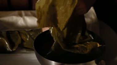 Laminaria algae yordamı için hazırlanması