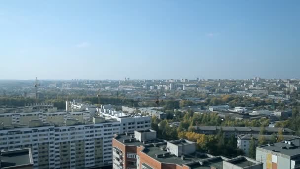 A typical Russian town in the summer — Stock Video