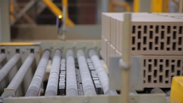 The production of bricks — Stock Video