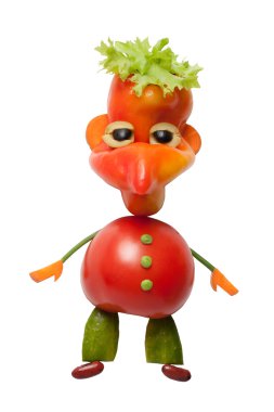 Eğlenceli hobbit sebze yapılan