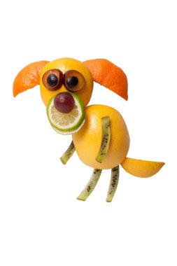 Taze meyve köpek yaptı 