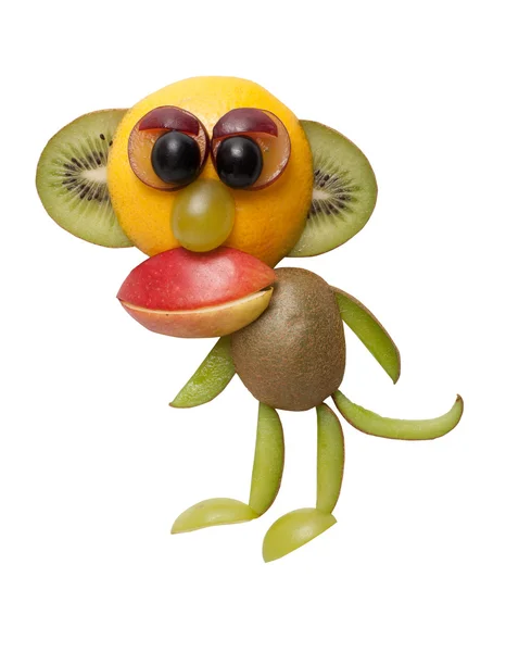 Μαϊμού κατασκευασμένο από φρέσκα φρούτα — Φωτογραφία Αρχείου