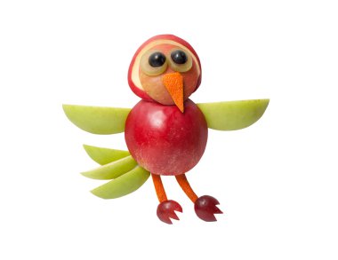 Kuş uçan yapılan elma 