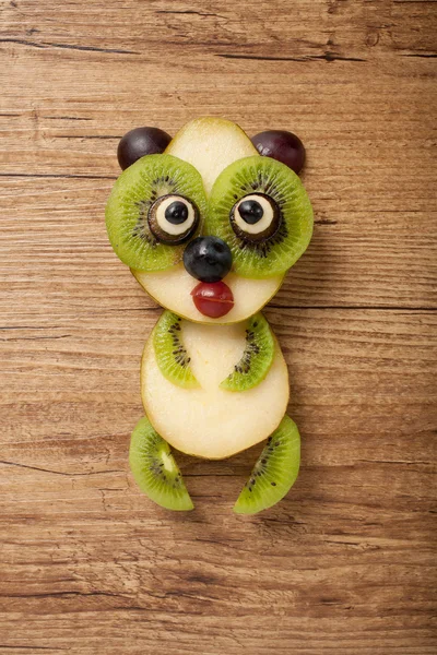 Panda made of pear