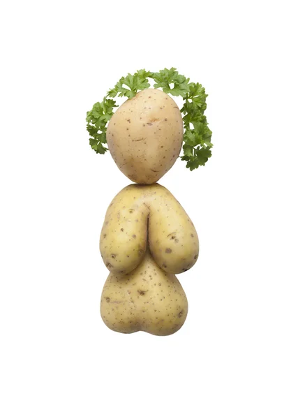 Funny Potato Woman — Stock Photo, Image