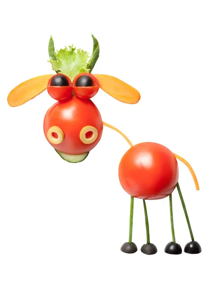 Toro hecho de tomates — Foto de Stock