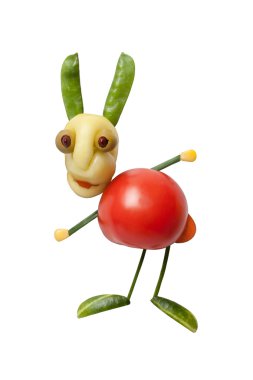 Sebzelerin yapılan komik suricate