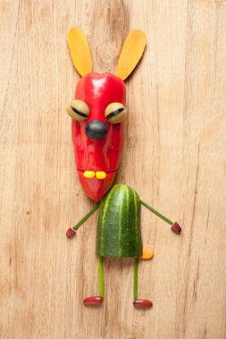 Tavşan sebze yapılan