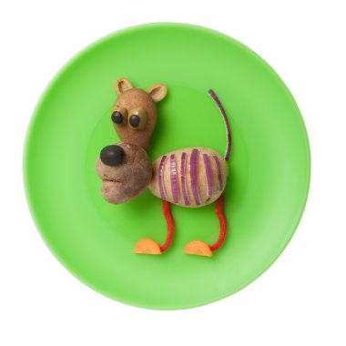 Sebzelerin yapılan komik kaplan