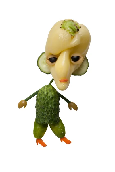 Zabawny potwór z warzyw — Zdjęcie stockowe