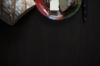 Kahvaltı ekmek ve tereyağı