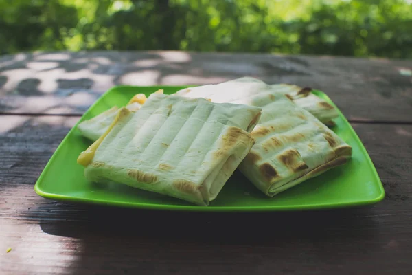 Wrapped pita bread — Stock Photo, Image