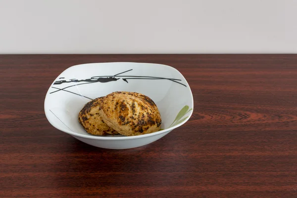 접시 위에 놓인 쿠키 — 스톡 사진
