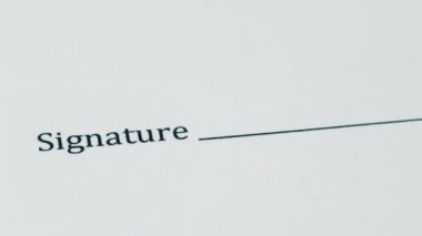 İmzalar, kalem yazma imza