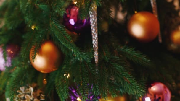 décorations sur le sapin de Noël