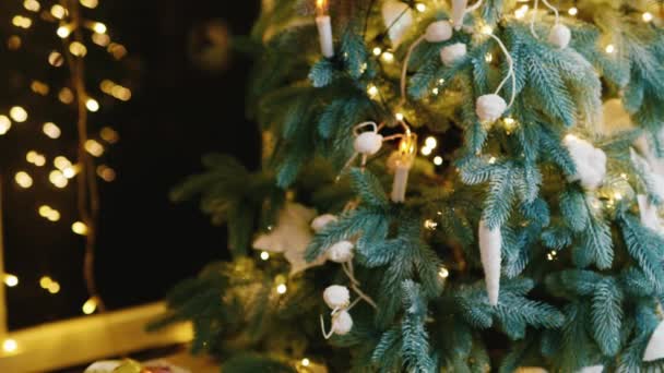 Cajas con regalos para Navidad — Vídeos de Stock