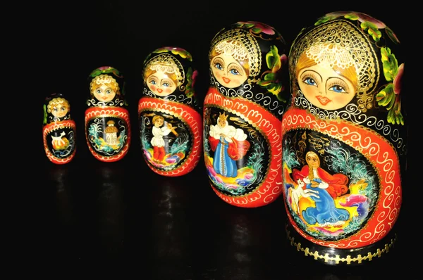 Matryoshka, Russische symbool, speelgoed — Stockfoto