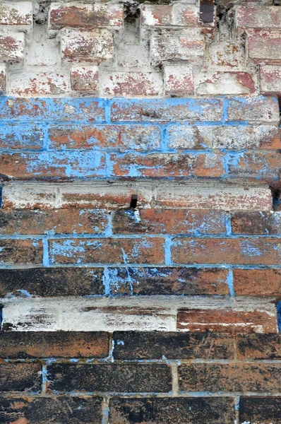 배경 이미지의 오래 된 벽돌 벽 — 스톡 사진