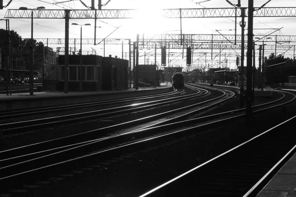Eisenbahnstrecke in Gdynia — Stockfoto